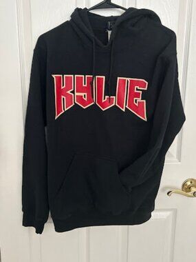 Kylie Jenner / Kylie Shop Black & Red Logo Hoodie | SMALL | Excellent Condition